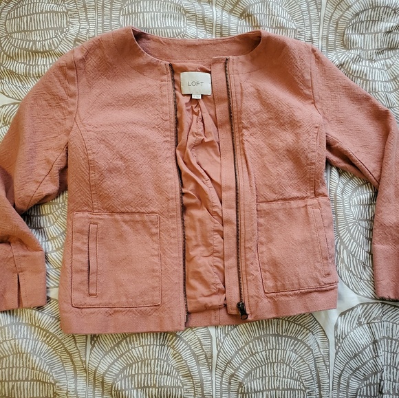 Ann Taylor Loft Coral Blazer Jacket - Picture 1 of 3